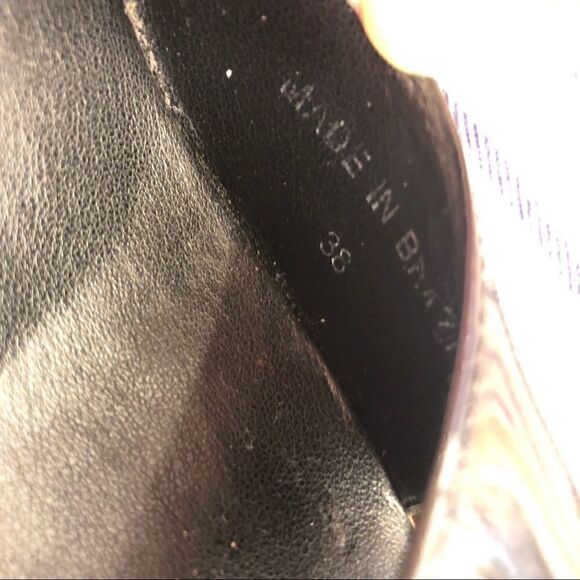 ALDO Black Wedge Open Toed Shoe Size 38 - Picture 5 of 8